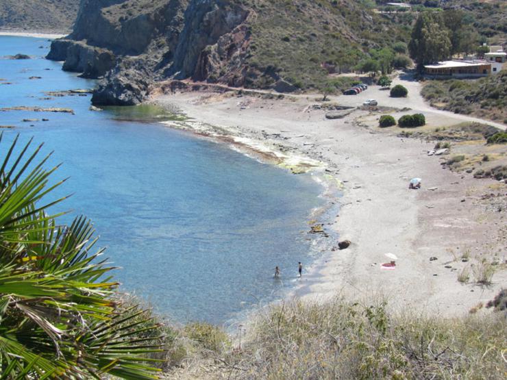 Overhead View of Playa El Sombrerico, Costa Almeria, South of Mojacar